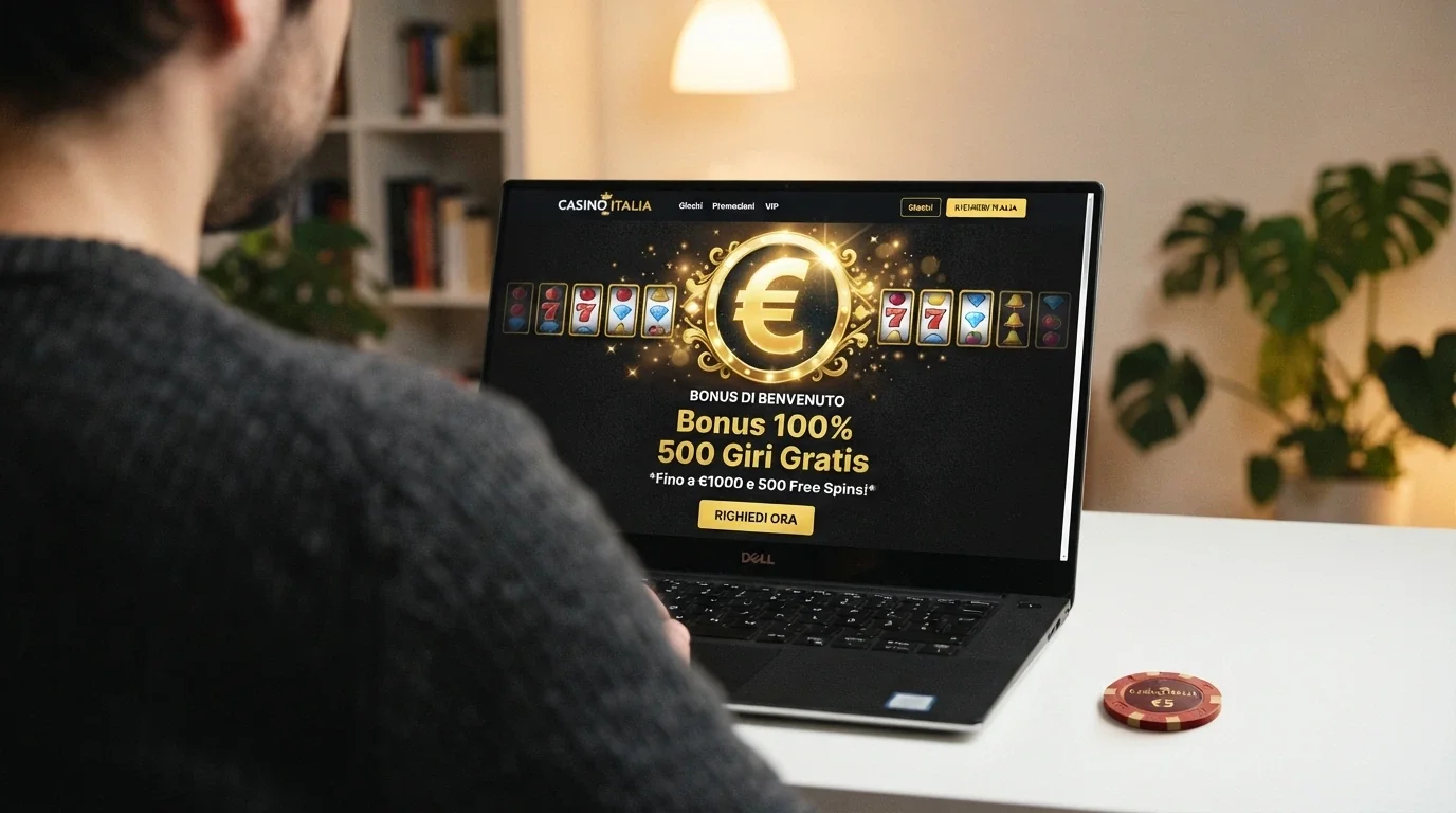 Schermata di un'offerta di bonus di benvenuto con free spin su slot BTG e condizioni in evidenza