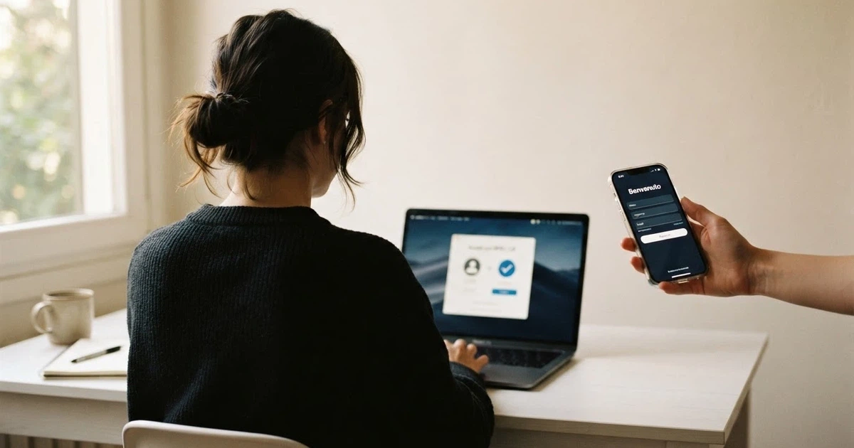 Un giocatore consulta il telefono davanti allo schermo di un computer con la schermata di registrazione di un casinò online, affiancato dalle icone di SPID e CIE