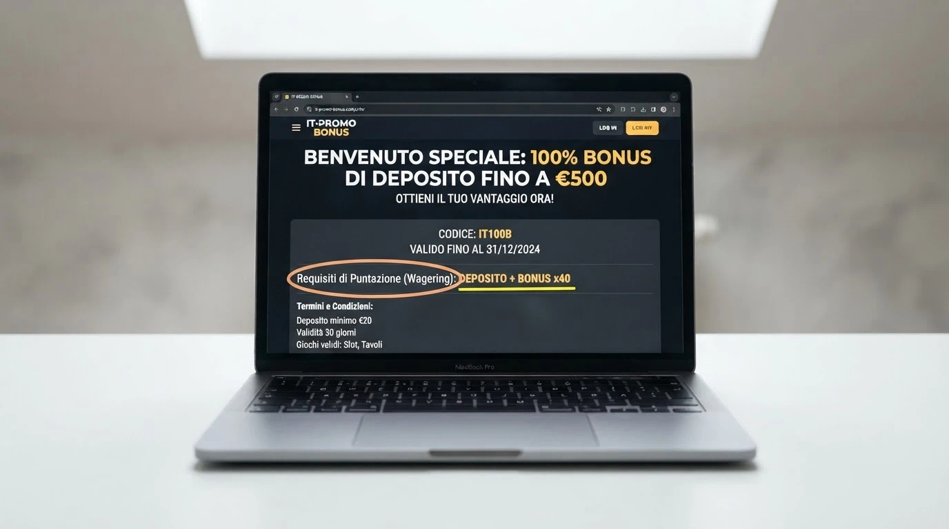 Schermata di un bonus di benvenuto in criptovaluta con i termini e le condizioni in evidenza