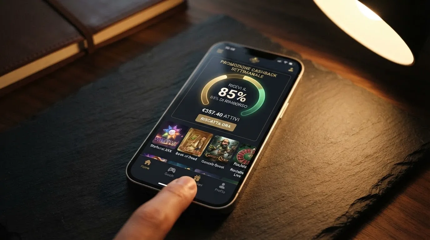 Pagina promozionale di StarCasinò con l'offerta cashback e il bonus senza deposito per nuovi utenti