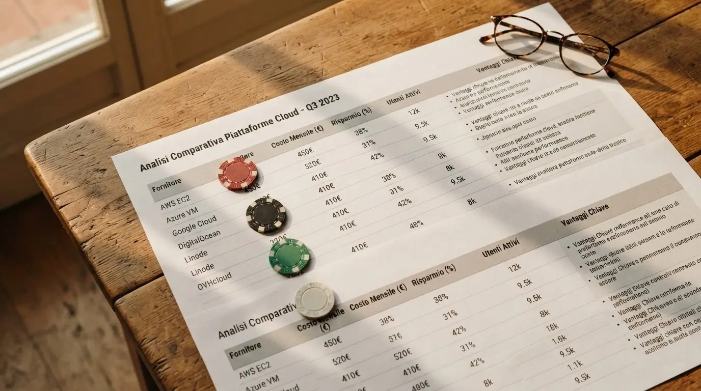 Tabella comparativa dei 10 casinò italiani con cashback: percentuali, massimali e condizioni