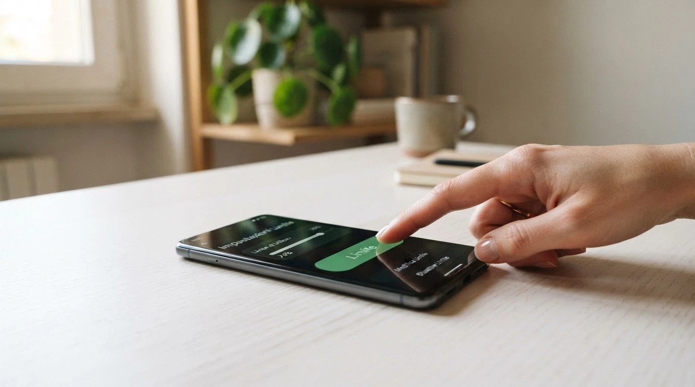 Un primo piano di un pulsante digitale «Autoesclusione» affiancato dall'icona del RUA barrata