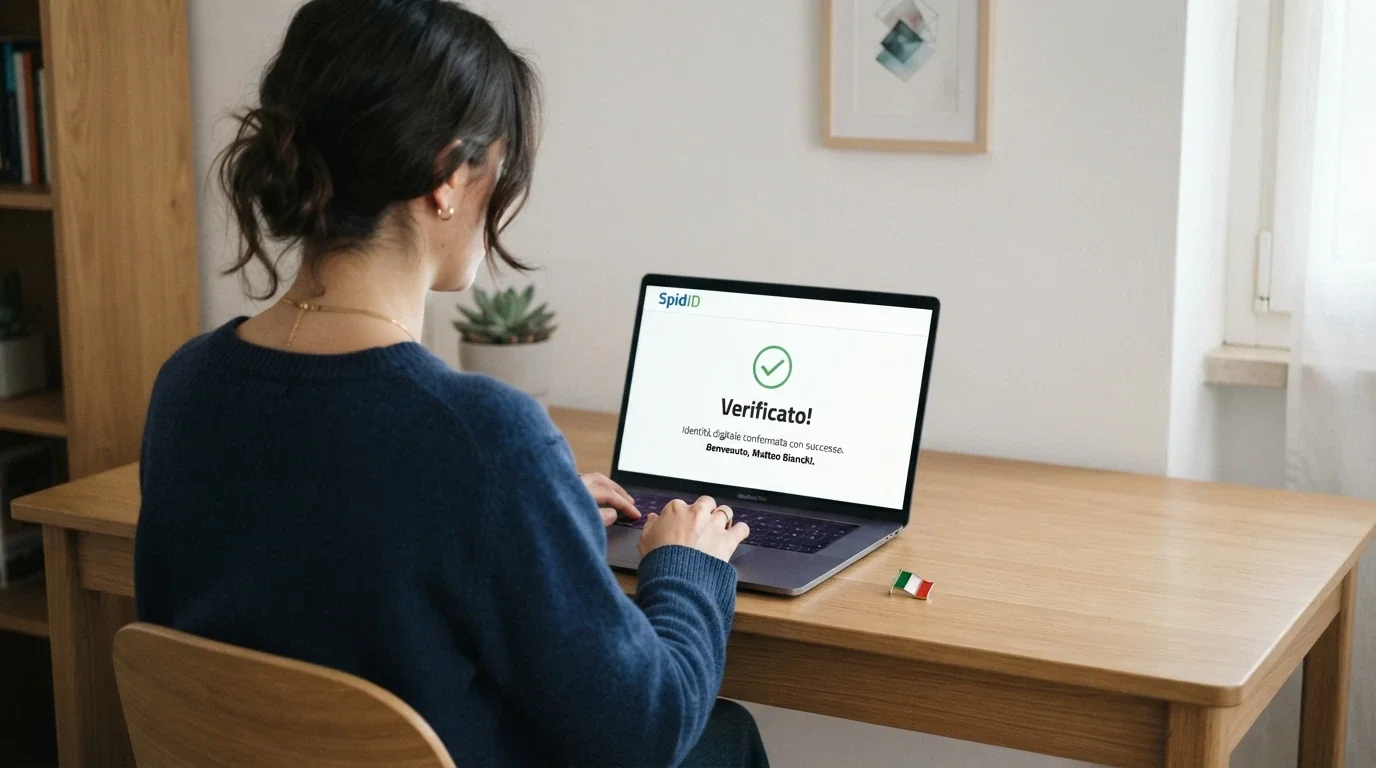 Il logo dell'Agenzia delle Dogane e dei Monopoli accanto alla bandiera italiana su sfondo istituzionale pulito