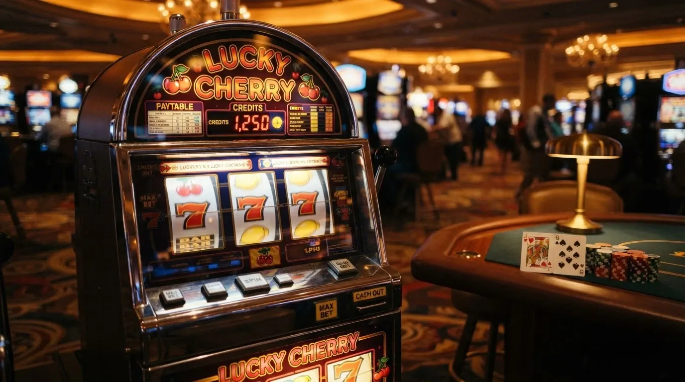 Un collage di tre schermate di giochi diversi: una slot machine, un tavolo live con croupier e la schermata di un jackpot progressivo
